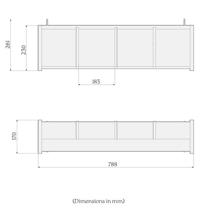4 Bay Storage Bin image 3