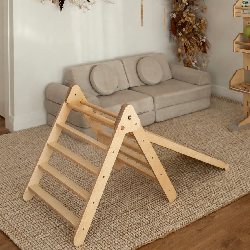 Premium Climbing Frame - Pikler with Ramp/Slide Bundle