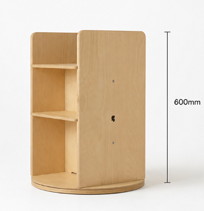 Small Rotating Bookcase, 2 Tier